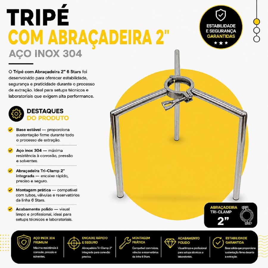 Tripé para Extrator 6 Stars